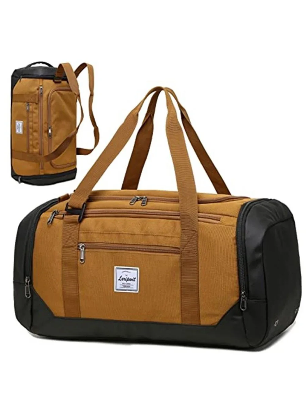 40L Travel Duffle Bag with Shoe Compartment Waterproof Gym Weekender Carry On